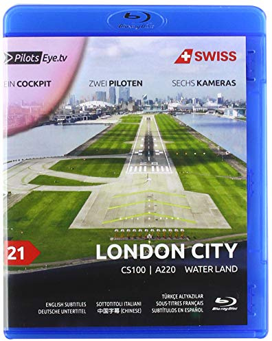 PilotsEYE.tv I LONDON CITY I Cockpit Mitflug CS100/A220 I SWISS I 'Water Land' I Bonus: 747SP Pratt testing facility [Blu-ray]