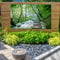 Garden Fence Art Banner Canvas Picture Scenes (Woodland Stream)
