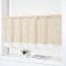 choicehot Beige Kurzstores Gardinen mit Spitze, Scheibengardine, Bistrogardine, Kurzvorhang, Landhaus Scheibengardine, Kurz Kleine Fenster, Küche Wohnzimmer Vorhänge HxB 90cm x120 cm 1 Stück