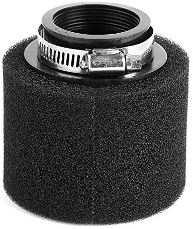 Filtro aria moto di ricambio EVGATSAUTO, filtro aria universale per modifica moto in lega di alluminio per moto nero(44MM)