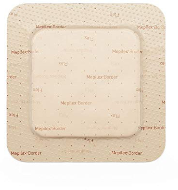 Mepilex Border Flex Pansement auto-adhésif en mousse de silicone souple et stérile 10 x 10 cm