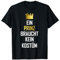 Lustiges Prinzen Kostüm Krone Karneval Fasching Outfit Fun T-Shirt