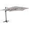 Raburg Ampelschirm, XXL Gartenschirm 3m x 3m, 250g/m2, 21,5 kg, 360° drehbar, 5 Stufen neigbar, Sonnenschutz UV50+, Kurbelsystem, Aluminium & Stahl, platzsparend faltbar, Helios Premium, Silber-Grau
