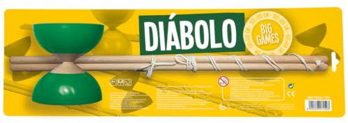 Cayro – Diabolo zum Jonglieren mit Holzstäben – Diabolo-Spielzeug – akrobatisch – verbessert Koordination und Gleichgewicht – widerstandsfähig
