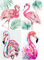 Diamond Painting 4 Set 30x40 cm Diamant Painting Flamingo Diamanten Painting Tiere Diamant Malerei Malen nach Zahlen Paint by Numbers Full Drill Set für Wohnzimmer Schlafzimmer Büro Wand Dekoration
