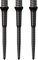 Mission Darts Points Titan Ripple | Titanium Conversion Point | 34mm | Black (X2661)
