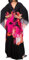 Bsubseach Caftan Femme Robe de Plage Grande Taille Longue Kaftan Maxi Ete Cache Maillot de Bain Djellaba Tunique Bohème Boho Cover Up Rose Orange