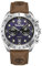 Timberland Herren Multifunktionsuhr Carrigan in der Farbe Blau mit Lederarmband, Gehäusedurchmesser: 44 mm, TDWGF2230503