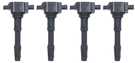 QWERTYUI AISHANBAIHUODIAN 4 Stück Zündspule 224332428R passend for 2016–2017 Smart 0,9 l 1,0 l passend for Dacia Dokker Duster Lodgy Logan MCV Sandero