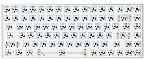 84 Tasten RGB DIY mechanische Tastatur, 75 % TKL kabelgebundenes Gaming-Tastatur-DIY-Kit mit RGB-Hintergrundbeleuchtung, Hot-Swap-fähiger 3-poliger 5-poliger Schalterschaft, USB-Typ-C-Kabelverbindung