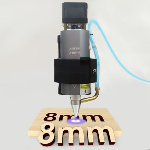 Kit modulo laser LASER TREE CNC 3018, testa laser a potenza ottica 10W con assistenza pneumatica, compressione a doppio punto Compatibile con la macchina CNC 3018, 12V