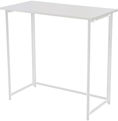 SVITA Schreibtisch Klappbar Schmal Platzsparend Mehrzweck-Computertisch 80x40x76cm Weiß