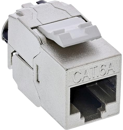 InLine® Keystone RJ45 Buchse Slim, SNAP-In, Cat.6A, integrierter Kabelbinder