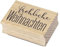 Artoz Stempel – Holzstempel – „Fröhliche Weihnachten“ – 50 x 35 mm – Motivstempel zum Kartenbasteln für Weihnachten, Einladungen, Grüße
