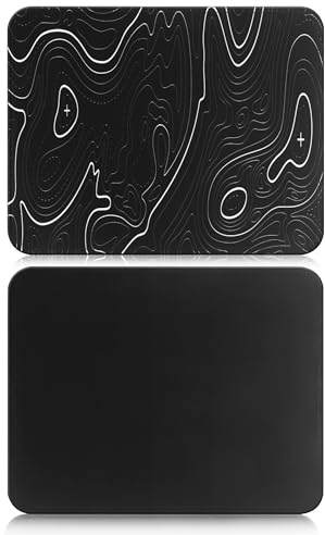 HoYiXi Mouse Mat 2 Pack(270 x 210 x 3 MM,Mouse Pad Soft Smooth Surface and Anti-Slip Rubber Base Waterproof Soft Cloth MousePads for Home Office Work, 270 x 210 x 3 MM,black