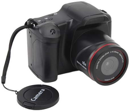 DSLR Camera, XH05 1080P 16X Zoom 16MP Digital SLR Camera with L=9.88mm Aperture 5.0 Lens, Autofocus WiFi Video Camera for Photography, Anti Shake & Night Vision, 2.4 Inch Display
