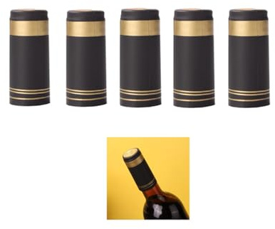 Starnearby 100 Pezzi Capsule Termorestringenti per Bottiglie, Capsule Bottiglie Vino in PVC, Cappucci Termoretraibili per Bottiglie Vino, Copri Tappi Termoretraibili Bottiglie Vino