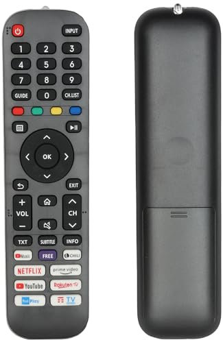 Fernbedienung EN2H30H kompatibel mit Hisense TV 75A7100F Ersatz Controller mit NETFLIX PrimeVideo YouTube Tasten