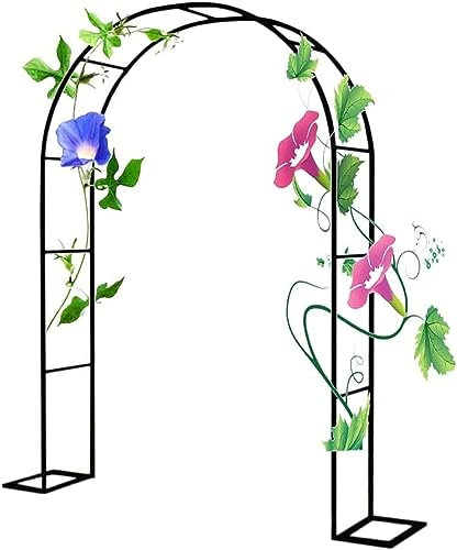 Metal Garden Arch Heavy Duty Garden Arbour Steel Frame Large Strong Weather Resistant Climbing Plants Indoor Outdoor Support Arches For Roses, Climbers