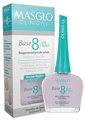 ADVANCED BASE 8-in-1 ist eine regenerierende Nagelbasis, die speziell zur Behandlung von durch die Zeit betroffenen und vergilbten Nägeln entwickelt wurde. Schnelltrocknend, transparent