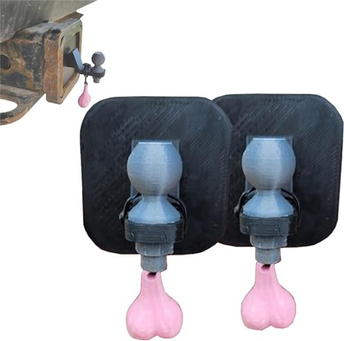 Qoobom Lustige Anhängerkupplung Abdeckung, 3D mit Mini-Muttern, Neuheit für LKW, SUV, Autos, 5,1 x 5,1 x 5,1 cm, Kunststoff, Humorvoll