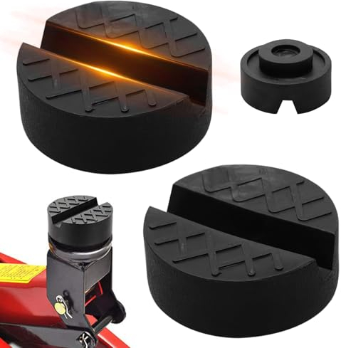 2 Stück Wagenheber Gummiauflage Universelle Gummiblock Hebebühne Wagenheber Auflage für Fahrzeugheber,Kratzern Gummi Jack Pad für Das Manövrieren von Wagenhebern und Den Schutz des Autos