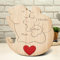 Drawelry Personalisiert Holz Elefanten Puzzle mit 2–8 Familien Namen Gravur Skulptur, Tier Puzzles Statue Ornamente für Home Dekor und Elternteil Kinder Weihnachts Neujahrs Geschenke (B1)