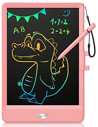 KOKODI Lcd Schreibtafel Kinder für Spielzeug ab 1 jahre, 8,5 Zoll Heller Bunten Maltafel Zaubertafel für 1 2 3 4 5 Jahre, Spielzeuggeschenke Valentinstag Geburtstag Geschenk alt Mädchen Jungen, Rosa