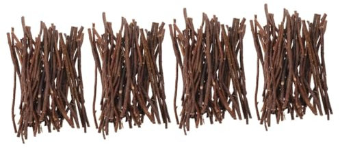 Lurrose 200 Stk Astmaterial natürliche Zweige Bastelstöcke, Pfähle Zweige basteln Bastelprotokolle DIY & Handwerk Foto Zweige stecken Holzscheite zum Basteln Natürliche DIY-Holzstäbchen