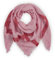 CODELLO Dreieckstuch mit Webmuster, Rosa und Rot, Fransen-Design, Quadratisches Tuch