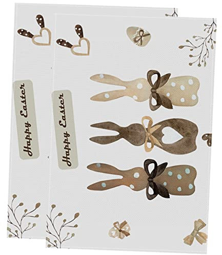OFFSCH Niedliche -tischsets Mit Häschenmotiv 2er-Set Für Osterbedarf