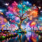 Diamond Painting Baum-5D Diamond Painting Erwachsene,Baum des Lebens Diamond Art Bilder für Home Wand Dekor(30x30cm)