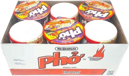 M.r Noodles Pho Hot Beef Noodle Soup, 12 x 115g