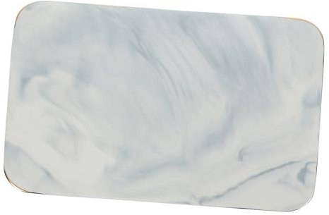 Warmhm Vassoio in Ceramica di Marmo Tagliere da Cucina Taglio Taglieri Vassoio per Defrontare di Carne Accessori da Cucina retrò Scheda di Sbrinamento Vassoio di Scongelamento