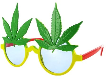 Lustige Sonnenbrille Fotokabine Funbrille Party Brille Spaßbrillen für Feiern, Festivals mit Blumen, Gitarre, Glitzer, Zensur