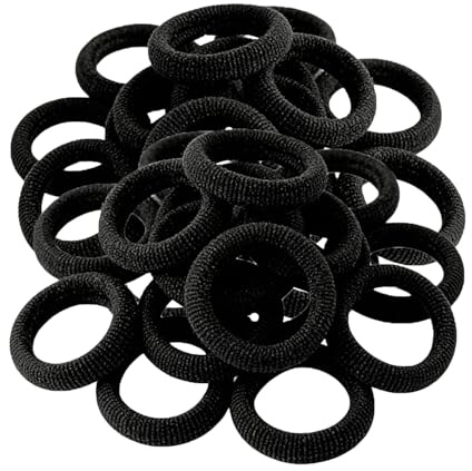 200 Stück Elastisch Haargummis Klein, Haargummis Mädchen, Mini Haargummi Schwarz, Zopfgummi Klein, Elastisch Haarbänder Pferdeschwanz, Schwarz