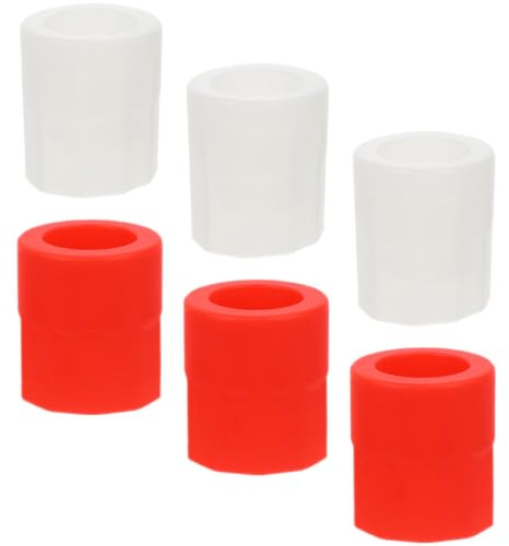 NUSITOU 6pcs Silicone Ice Shot Glass Molds Reusable Bar Ice Moulds for Party Use, Flexible Non-Stick Material, for Whiskey and Vodka Drinks