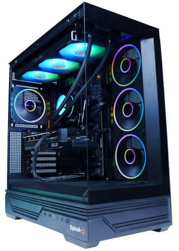 Epical-Q Ordenador sobremesa Gaming Obsel AMD Ryzen 7 7800X3D, 32GB, 1TB SSD NVME, RX 9070XT + Windows 11 Pro