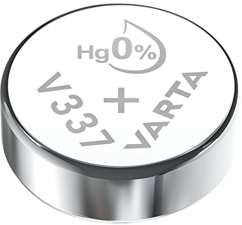 VARTA Batterien V337/SR416 Knopfzelle, 1 Stück, Silver Coin, 1,55V, für elektronische Kleingeräte - Uhren, Autoschlüssel, Fernbedienungen, Waagen