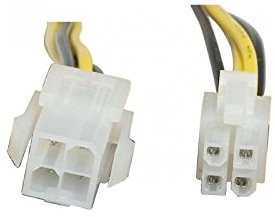 Dexlan Rallonge d'alimentation auxiliaire P4 M/F 20 cm