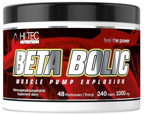 HT Beta Bolic – Creatin-Matrix (Alkali, Ethyl-Ester, Chelate & Citrat-Malat-Alpha-KG) + Beta-Alanin & Taurin – Trainings-Support für Energie, Ausdauer & Regeneration – 240 Kapseln