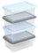 Wham® Box 4-Piece Storage Boxes Set Polypropylene 27.5 x 18 x 23 cm Transparent 13109