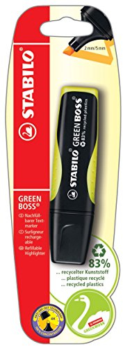 STABILO Umweltfreundlicher Textmarker GREEN BOSS - gelb
