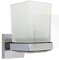 Arian Bathroom Accessory | Arian 'Pro' Frosted Glass Tumbler with Chrome Holder
