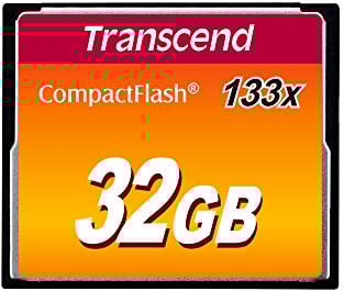 Transcend Ultra-Speed 32GB Compact Flash (CF) Speicherkarte 133x, TS32GCF133