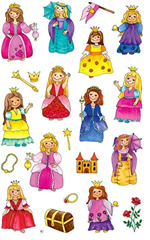 AVERY Zweckform 53198 Kinder Sticker Prinzessin 63 Aufkleber