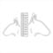 siviwonder Auto Aufkleber Mini Bullterrier/Bullterrier Profil Hundeaufkleber White