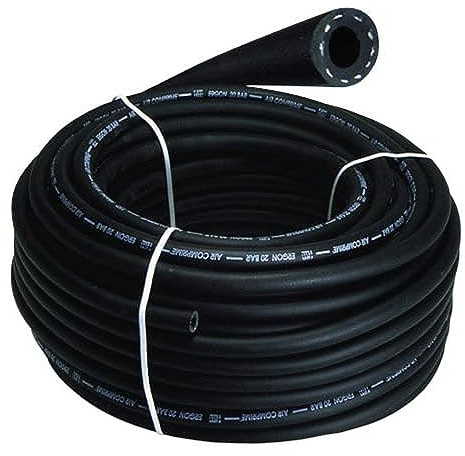 Yamato 17040630 Rohr Druckluft schwarz 10 x 19 mm. 20 Bars Rolle 50 Meter