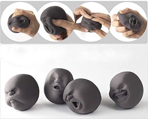 1 Piece Drôle de Nouveauté Cadeau Gadgets Vent Humain Visage Balle Anti Stress Scented Caomaru Toy Geek Gadget Vent Toy (Aléatoire)