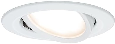 Paulmann Premium EBL Set Coin Slim dimmbar rund schwenkbar LED 1x6,8W 2700K 230V 51mm Ws matt/Alu